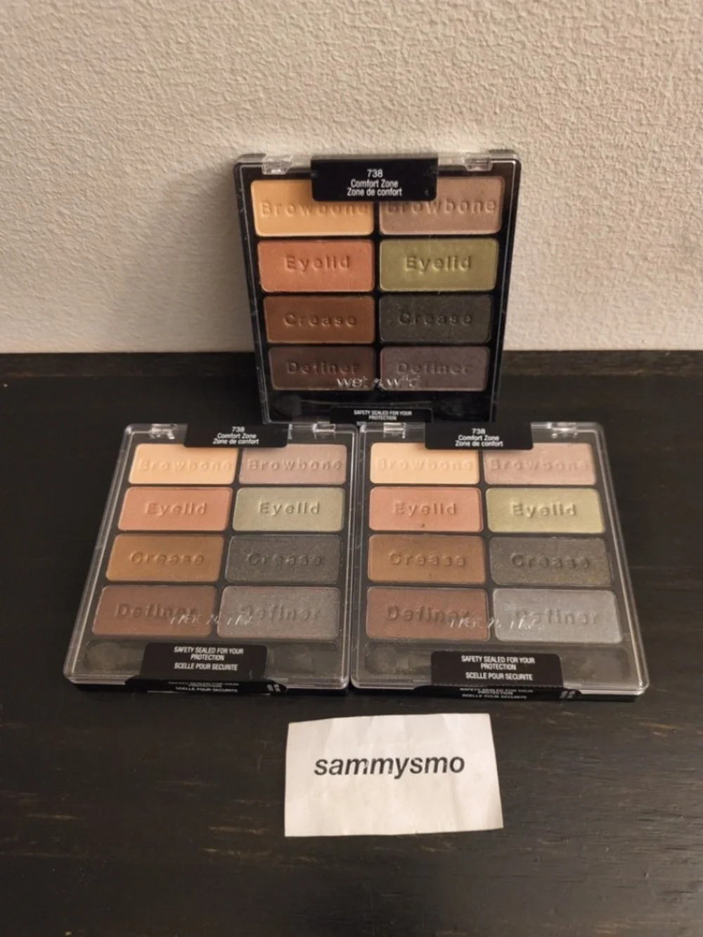 Wet n Wild Coloricon Eyeshadow Collection 738 Comfort Zone x3